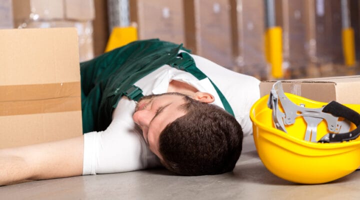 Accident in warehouse